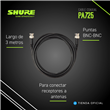 Cable Coaxial Shure PA725 De 3mts Para Antenas