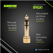 Adaptador Shure HPAQA1 Roscado Para Jack de 6,3 mm