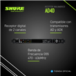 Receptor Inalámbrico Shure AD4D Digital 2 Canales G55