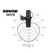 Micrófono Vocal Shure SM7B  Dinámico Cardioide