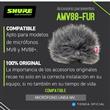 Paravientos De Micrófono Shure Amv88-fur Accesorio Original