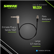 Cable de instrumento Shure WA304 Jack a TAF4