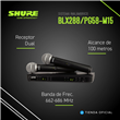 Sistema Inalámbrico Shure BLX288/PG58-M15 Vocal Doble