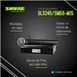 Sistema Inalámbrico Shure BLX24R/SM58 Vocal Montable en Rack