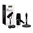 Kit Micrófono Y Soporte Escritorio Shure MV7+ BUNDLE Negro