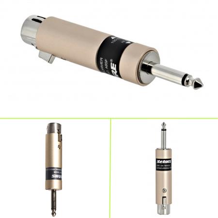 Adaptador De Linea Shure A85f Transformador Xlr A Plug