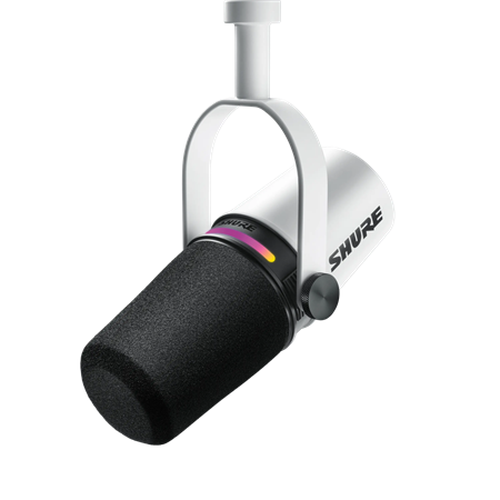 Micrófono Para Podcast Shure MV7+ Dinámico USB Blanco